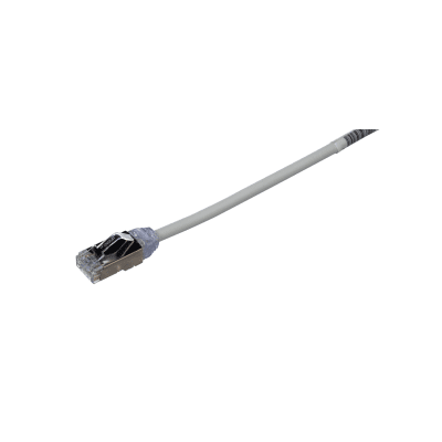 PANDUIT - Patch Cord Cat6A, Diametro Reducido 28 AWG, Blindado S/FTP, CM/LS0H, 5 Metros (16.40 Pies), Color Gris