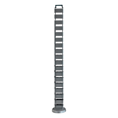 THORSMAN - Organizador de Cables Vertical Articulado / Altura Ajustable / 18 Enlaces / ABS y Acero Inoxidable / Operación hasta 105°C
