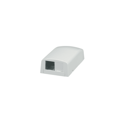 PANDUIT - Caja de Montaje en Superficie, Para 2 Módulos Mini-Com, Color Blanco