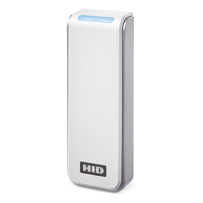 HID - Lector de Control de Acceso / Multitecnología / SEOS, iCLASS, MIFARE DESFire / Salida Wiegand y OSDP / 12 VCC / LED Tricolor