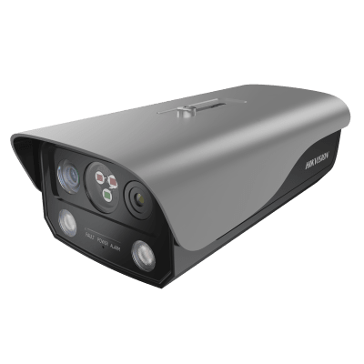 HIKVISION - (HikFire) Cámara IP de Detección Térmica de Incendios / Detección de Llamas y Temperaturas Anormales / 4 Megapíxel (Lente Óptico) + 1 Megapíxel (Lente Térmico) / Compatible con Hik-Connect