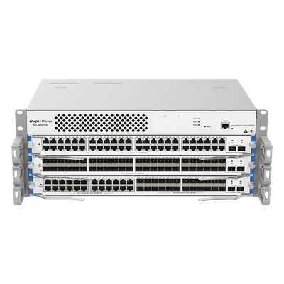 RUIJIE - Chasis Switch Core Capa 3 / 480 Gbps Full-Duplex / 360 Mpps / 3 Slots Modulares / 4094 VLANs / Protección 6 kV