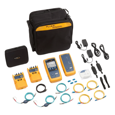 FLUKE NETWORKS - Certificador de Fibra Óptica / Nivel 1 / Multimodo 50 µm y Monomodo / OLTS Quad Integrado / Encircled Flux TIA-526-14-B / Wi-Fi / Pantalla LCD 5.7" (14.48 cm) / Rango 130 km