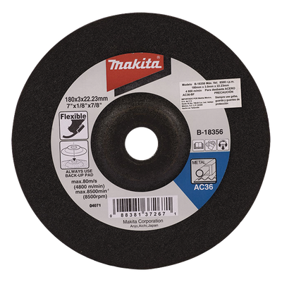 MAKITA - Disco de Desbaste / 4 1/2 pulgadas / 8,500 RPM / Metal y Acero / Uso Profesional