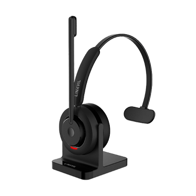 FANVIL - Auriculares Bluetooth / Micrófono Omnidireccional / Cancelación de Ruido AI ENC / Busylight Integrado / Bluetooth 5.4 Multipunto / Batería 400 mAh / 22 Horas Llamadas / Compatible VoIP
