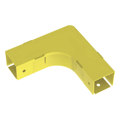 PANDUIT - Accesorio de Ángulo Recto Horizontal / 90° / Para Canaleta 2x2 / Radio de Curvatura 50.8 mm / ABS 94V-0 / Color Amarillo