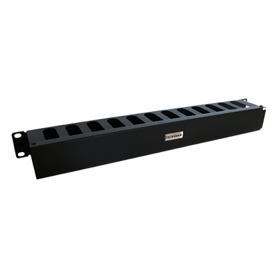 THORSMAN - Organizador de Cables Horizontal / 19" / 1UR / Acero Calibre 18 (1.21 mm) / Profundidad 64 mm