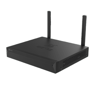 EZVIZ - NVR 3K (5 Megapixel)  / Para 4 Cámaras / 2 antenas Wi-Fi / Compresión H.265 / Almacenamiento hasta 8TB / Salida HDMI-VGA / Compatible ONVIF