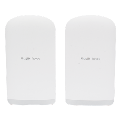 RUIJIE - Kit Punto a Punto / Wi-Fi 5 867 Mbps / 5 GHz / Alcance 5 km (16,404 ft) / Antena 16 dBi / 3 Puertos Gigabit / IP55 / Administración Cloud