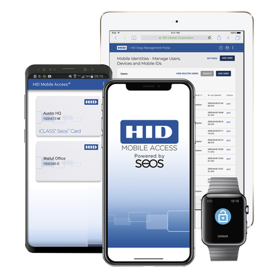 HID - Credencial Móvil Virtual / Bluetooth 10 m (32.8 ft) / iOS y Android / Autenticación SEOS / Anti-Clonación