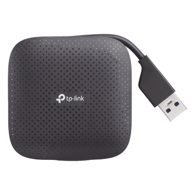 TP-LINK - Hub USB Portátil / 4 Puertos USB 3.0 / Plug and Play / 71 x 71 x 16.6 mm (2.8 x 2.8 x 0.65 in) / Compatible Windows, macOS, Linux