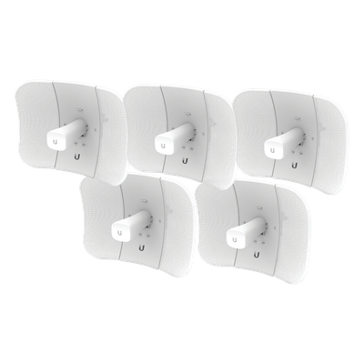 UBIQUITI - Kit CPE airMAX AC / 5 GHz / 450 Mbps / Antena 23 dBi / 2x2 MIMO / 5 Unidades / 5150-5875 MHz