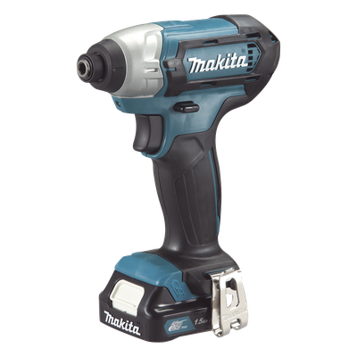 MAKITA - Atornillador de Impacto / Entrada Hexagonal 1/4" / 2 Baterías 12V 1.5Ah / 220 RPM / 6.0 N.m