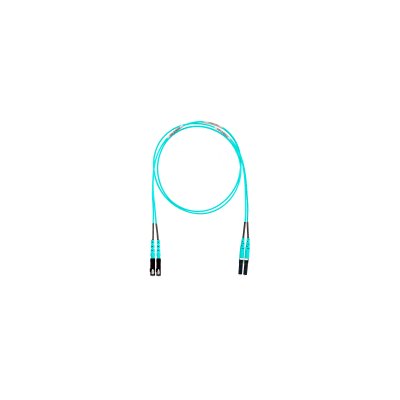 PANDUIT - Jumper de Fibra Optica Multimodo 50/125 OM4, LC-SC Duplex, OFNR (Riser), Color Aqua, 5 Metros (16.40 Pies)