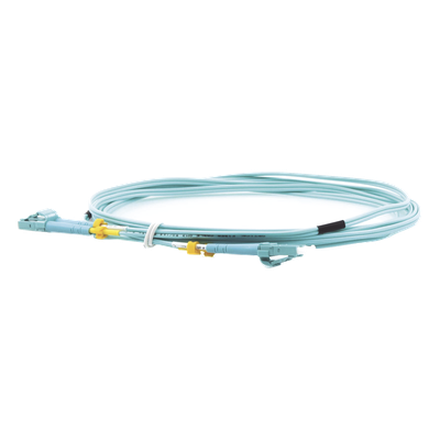 UBIQUITI - Jumper de Fibra Óptica Multimodo LC-LC duplex 10 G, 50/125 OM3, Color Aqua, 3 Metros