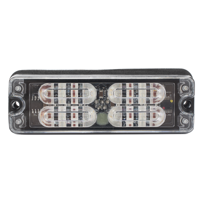 ECCO - Luz de Advertencia LED de Montaje en Superficie / 12 LEDs de 1 W / 36 Patrones de Destello / 12-24 V / IP67 / SAE Clase I / R65