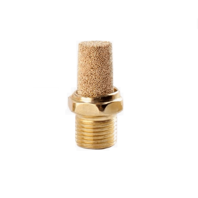 TITAN-AUTOMATION - Silenciador Neumático / Bronce G1/8 / Tamaño de Partícula 70-90 μm / Para Sistemas Neumáticos