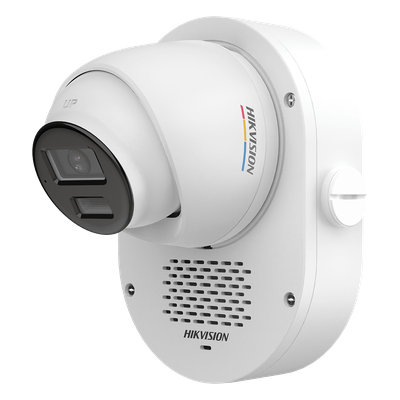 HIKVISION - Cámara Turret TURBOHD / 2 Megapixel 1080p / Color 24/7 con Apertura F1.0 / Audio Bidireccional / Luz Blanca e IR 40 m (131.2 ft) / IP67 / Smart-Hybrid Light / 3D DNR
