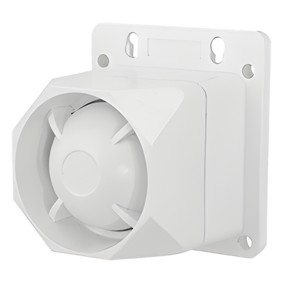 SFIRE - Sirena Exterior / 112 dB a 100 cm / 25W / Rango 1.5 a 3.5 kHz / Dos Tonos / ABS con Protección UV