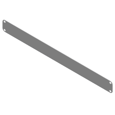 LINKEDPRO - Tapa Ciega para Rack / 1 Unidad (1U) / 19 Pulgadas / Acero Calibre 14 / Pintura Electrostática Blanca / 483 x 44 mm (19 x 1.73 in)