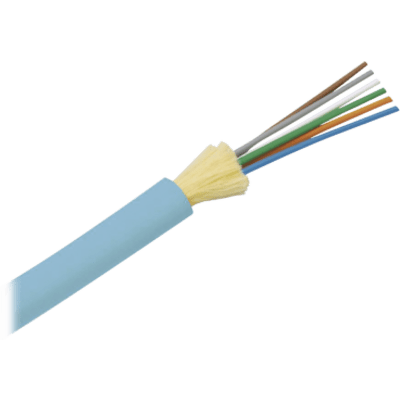PANDUIT - Cable de Fibra Óptica de 24 hilos, Multimodo OM4 50/125 Optimizada, Interior, Tight Buffer 900um, No Conductiva (Dieléctrica), OFNR (Riser), Precio Por Metro