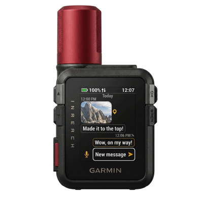 GARMIN - Dispositivo de Comunicación Satelital / SOS Interactivo / Mensajería de Voz y Fotos / IP67 MIL-STD-810 / Pantalla Táctil MIP Color / GPS Multibanda / Autonomía 14 Días / USB-C