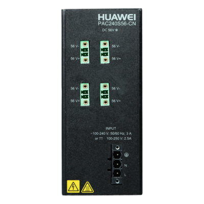 HUAWEI - Fuente de Alimentación Riel DIN / Entrada 100-240 VCA / Salida 56 VCD / 240 W / Para Switch S210I-8P4SX