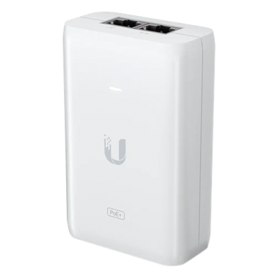 UBIQUITI - Adaptador PoE Ubiquiti (48 VDC, 0.65A) puerto Gigabit, ideal para equipos UniFi
