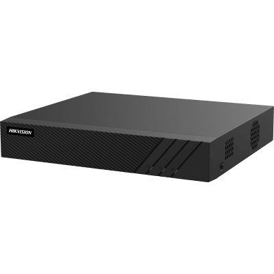 HIKVISION - NVR 8 Megapixel (4K) (Compatible con Cámaras ACUSENSE) / 4 canales IP / 4 Puertos PoE+ / 1 Bahía de Disco Duro / Salida de Vídeo en 4K / 300 Metros PoE Modo Extendido