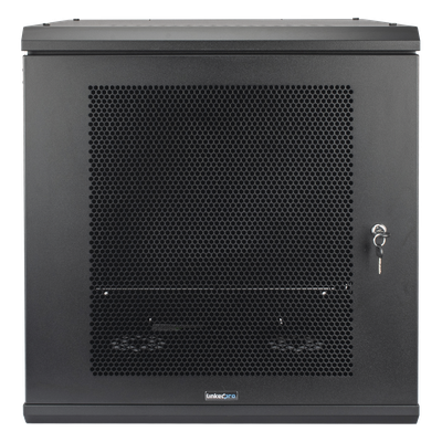 LINKEDPRO - Gabinete de Pared / 12U Rack 19 in / Profundidad 636 mm (2.09 ft) / Carga 100 kg / Puerta Perforada / Laterales Desmontables
