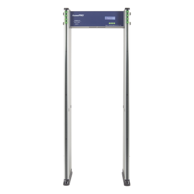 ACCESSPRO - Detector de Metales de 18 zonas/ Uso en Interior/Programación con Control Remoto / Contador de Personas