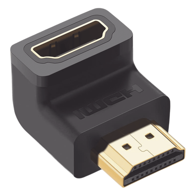 UGREEN - Adaptador HDMI / 90° Hacia Abajo / 4K@60Hz / Macho a Hembra / HDMI 2.0 / Compacto