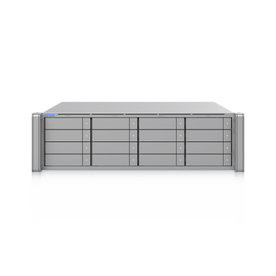 UBIQUITI - Unidad de Expansión de Almacenamiento / 16 Bahías HDD/SSD 2.5" y 3.5" / Conectividad Mini-SAS HD 24 Gbps / Fuente Redundante 550W Hot-Swappable / Rack 3U / NDAA