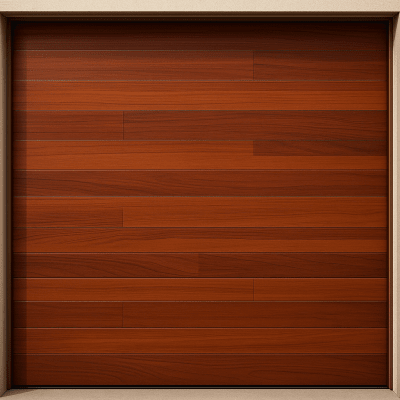 ACCESSPRO - Puerta de Garage de Alta Calidad / Estilo Americano / Acabado Laminado PREMIUM / Color Madera Clara / 14x8 Pies.