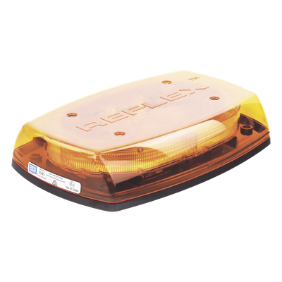 ECCO - Mini Barra de Luces LED / Ámbar / 4 Módulos 6 LED / 35 Patrones / IP65 / 12-24 VCC / Montaje Permanente