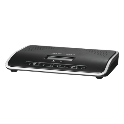 GRANDSTREAM - Conmutador IP-PBX de 2 puertos FXO + 2 FXS, 30 llamadas concurrentes, 500 usuarios y doble puerto Gigabit