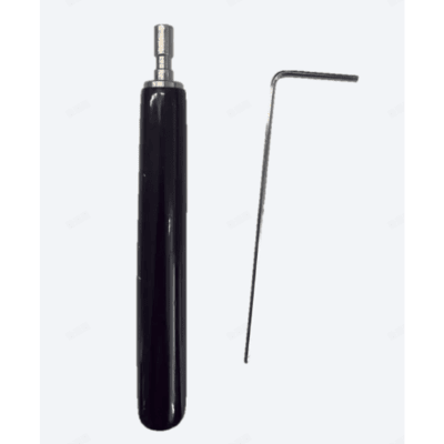 HIKVISION - Llave Allen de Mantenimiento para Gabinetes de Perfil de Aluminio Exterior / 10 Piezas / Forma de L H2 / Manija Movible Recubierta de Goma / Acero Inoxidable 304