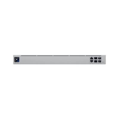 UBIQUITI - UniFi Enterpirse Router Empresarial de Alto Rendimiento / 12.5 Gbps IDS/IPS / Firewall de Capas Aplicativa / 5 Puertos WAN Máx. (1x25G SFP28, 1x2.5 GbE RJ45) / Conexión VPN Avanzada / Redundancia PSU Hot-Swappable / Montaje en Rack 1U