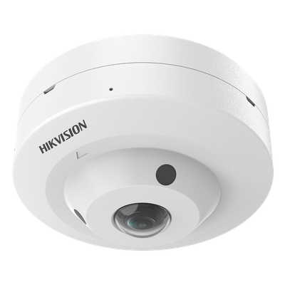 HIKVISION - Cámara Fisheye TurboHD / 3K 5 Megapixel / 180° FOV / Lente 1.8 mm / Dual Light 10 m (32.8 ft) / Audio Coaxitron / IP67 / IK08