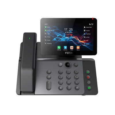 FANVIL - Telefono IP Wi-Fi, Handset Inalámbrico, Recepción de Video, 20 Líneas SIP, Puertos Gigabit, PoE con Puerto USB, Bluetooth.