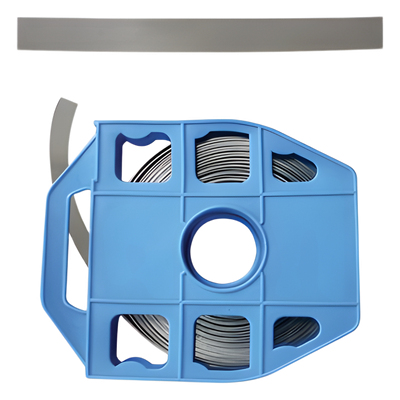 THORSMAN - Fleje de acero inoxidable / 0.30 x 19mm / 30.5 m (100 ft) / SS304 / Con despachador