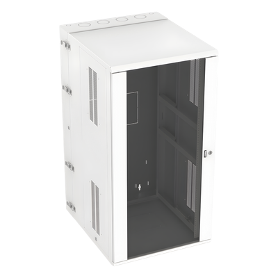 PANDUIT - Gabinete de Montaje en Pared / 26 UR / 19in / 762mm Profundidad / 2.5ft / Puerta con Ventana / 350lb Capacidad / Acero / Blanco