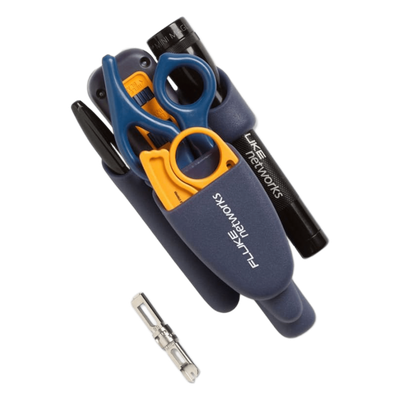 FLUKE NETWORKS - Kit de Herramientas / Impacto D914S / Tijeras D-Snips / Cuchilla 66/110 / Linterna LED / 6 Piezas