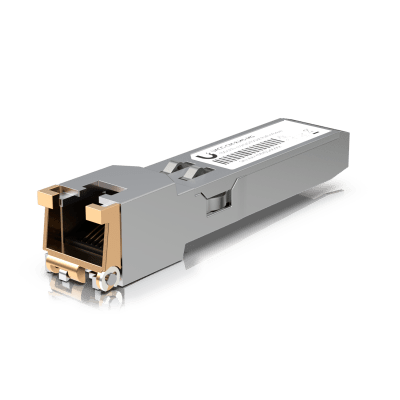 UBIQUITI - UFiber Tranceptor convertidor de SFP+ a RJ45, velocidades 10/5/2.5/1G