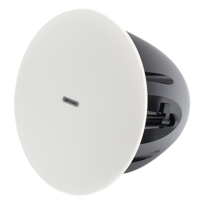 HIKVISION - Altavoz de Techo / 30W / Woofer 6.5-inch + Tweeter 1.0-inch / 100V / 70V / Sin Marco / Color Blanco