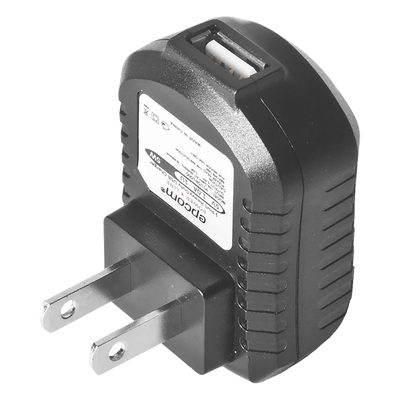 EPCOM POWERLINE - Cargador USB Profesional / 1 Puerto / 5 Vcc / 1 A / Entrada Universal 100-240 Vca / Protección Integrada