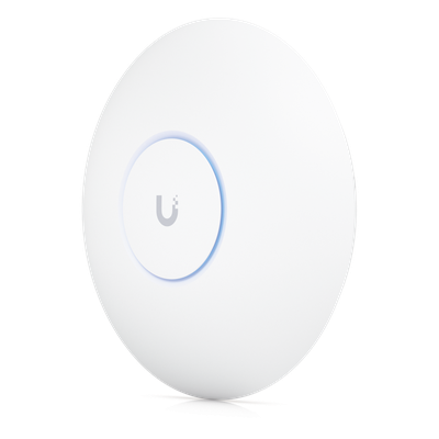 UBIQUITI - Access Point / WiFi 7 / Tribanda 2.4/5/6GHz / 8 Streams Espaciales / 2.5 GbE / 160 m² (1.750 ft²) / +500 Clientes / PoE+ / Techo o Pared