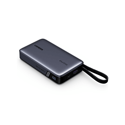 UGREEN - Cargador Rápido GaN 65W 2C1A / Tecnología GaN / Puerto USB-C 65W Max PPS / Puerto USB-A 22.5W Max / Protecciones Múltiples / Material PC+ABS UL94-V0 / Cable 1.5-2 metros