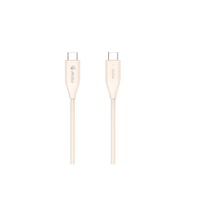 EZVIZ - Cable de Carga USB-C a C / 1.5 Metros (4.92 Pies) / Tecnología GaN (Nitruro de Galio) / Fast-Charging / Potencia 60W / Velocidad Transferencia 480 Mbps / Material Silicona No Tóxica / Conector Aluminio Anodizado