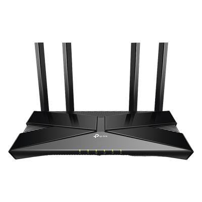 TP-LINK - Router WiFi 6 de Doble Banda / AX 3000 Mbps / 4 Puertos LAN Gigabit / 4 Antenas de Alto Rendimiento / 0.85 x 0.44 x 0.14 pies